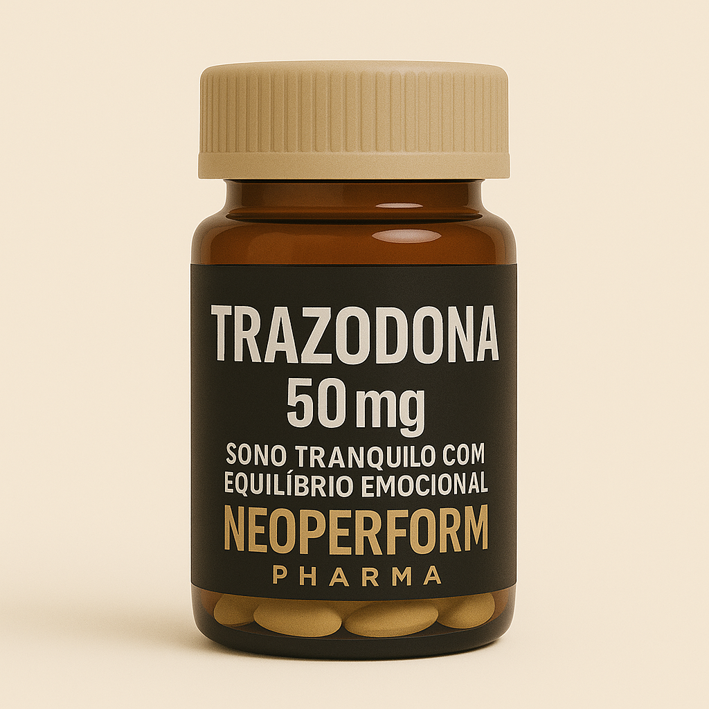 Trazodona 50mg – Sono Tranquilo com Equilíbrio Emocional | NeoPerform Pharma